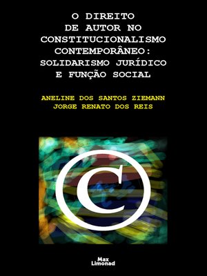 cover image of O direito de autor no constitucionalismo contemporâneo